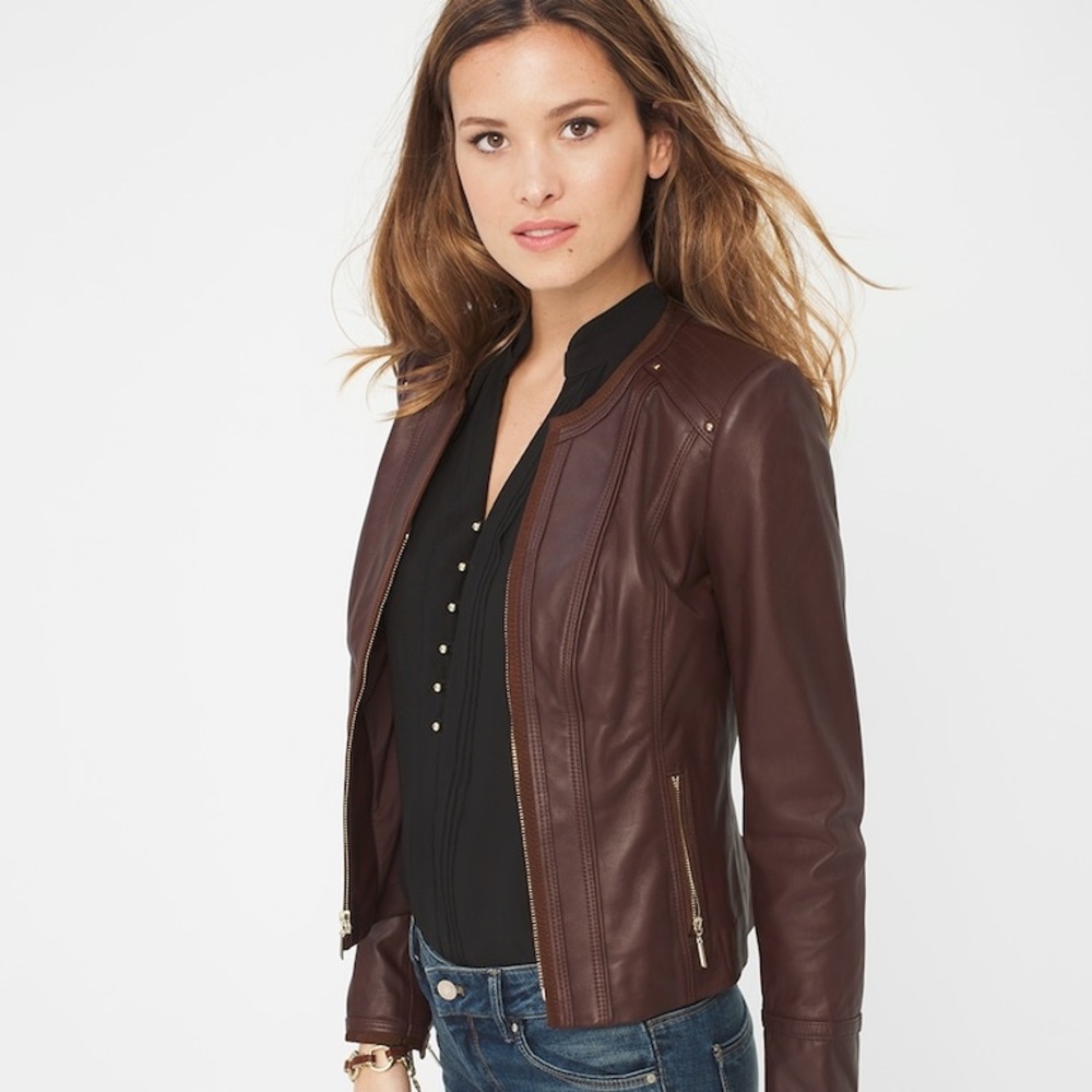 WHBM Leather Jacket